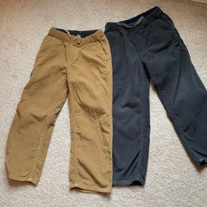 Hanna Andersson boys corduroy lot of 2 size 120 or 6/7 US